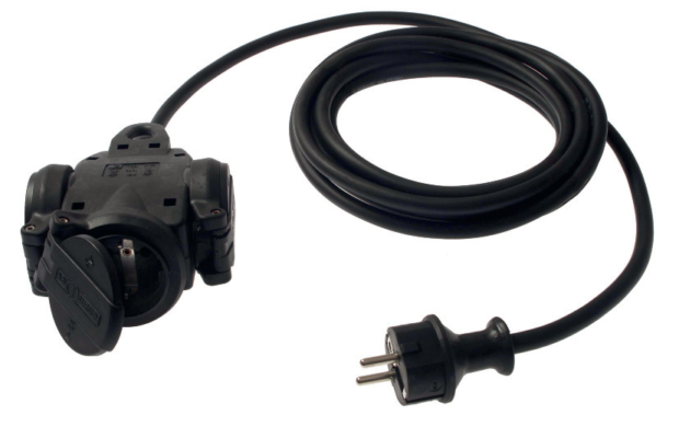 4,5 m Schuko-Verlängerung 230V 3-fach