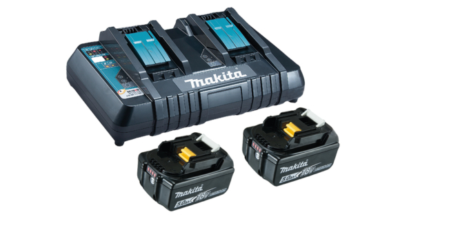 Makita Power Source-Kit 18V 2x5.0 Ah dubbele lader