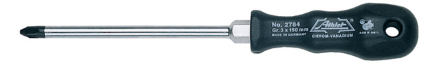 Wkrętak krzyżakowy Uchwyt z tworzywa sztucznego, czarny PH1x80 mm