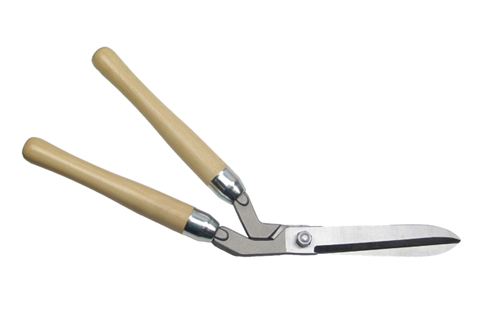 Hundt Mattenschere mit Holzgriffen